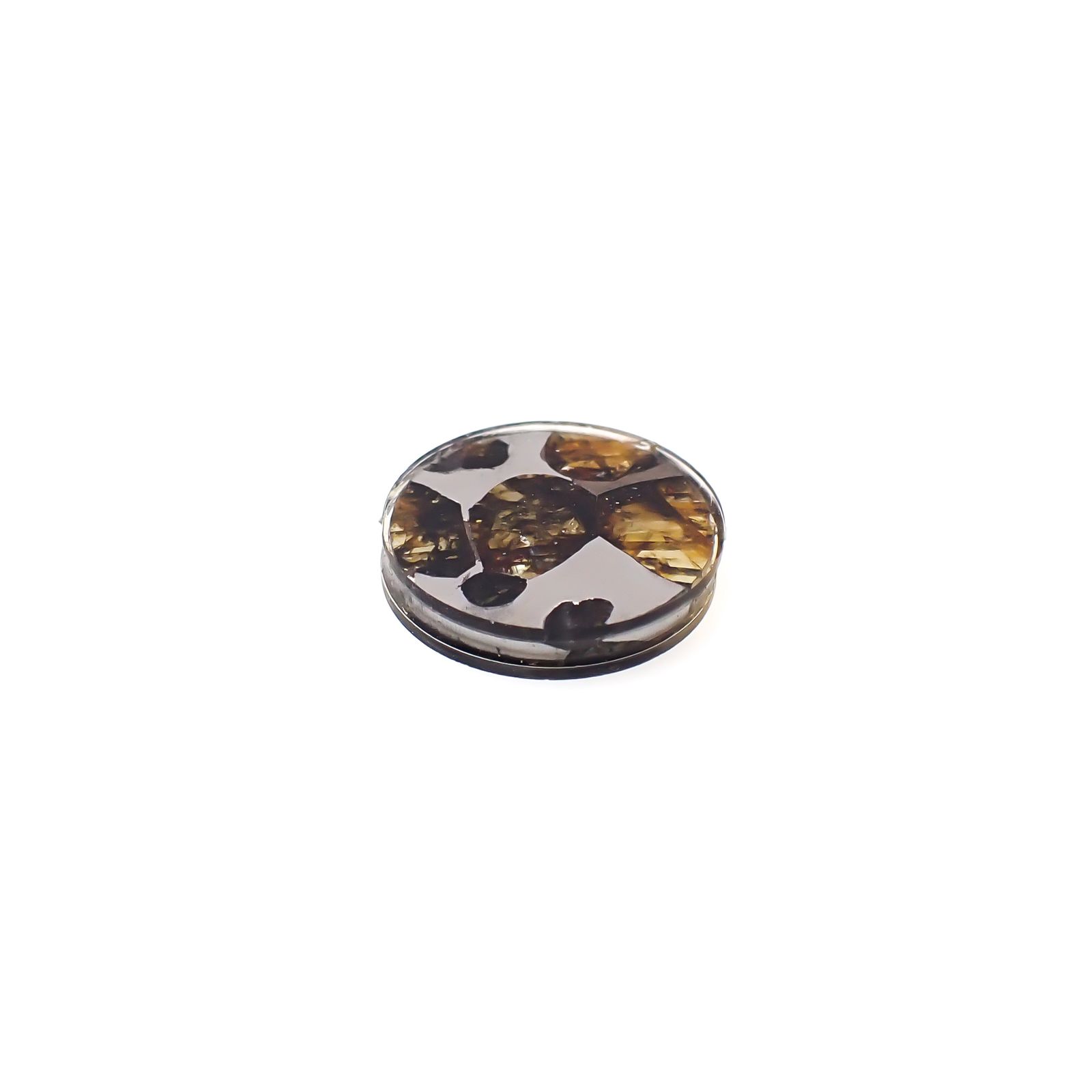 パラサイト隕石Sericho トリプレット 発見地:ケニア 3.69ct[240527651]11.9x11.9mm前後