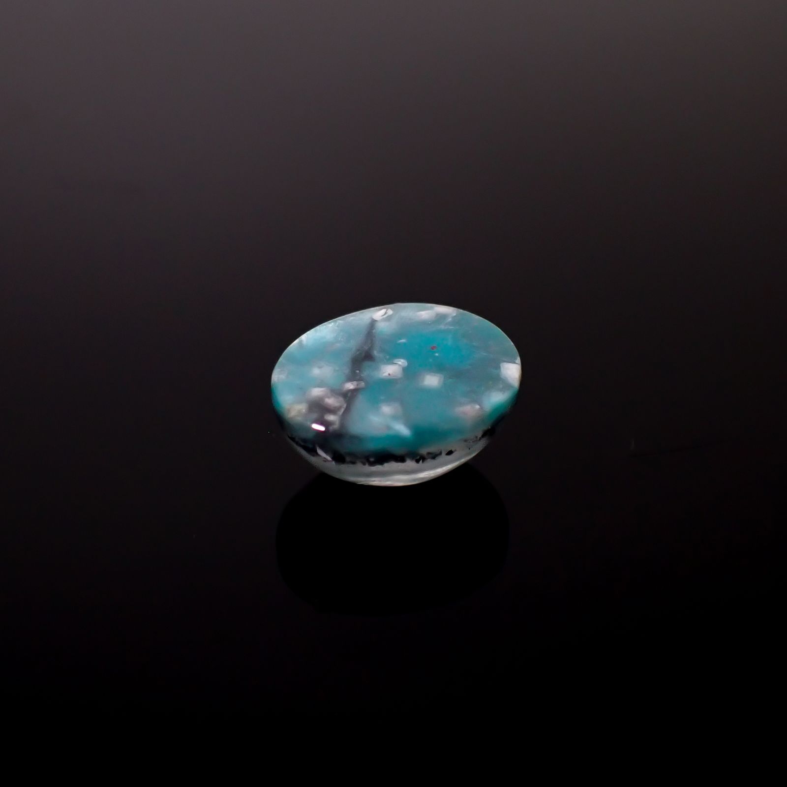 アホイトインクォーツ 南アフリカ・メッシーナ鉱山産 5.64ct [241029318]12.3x10.3mm前後