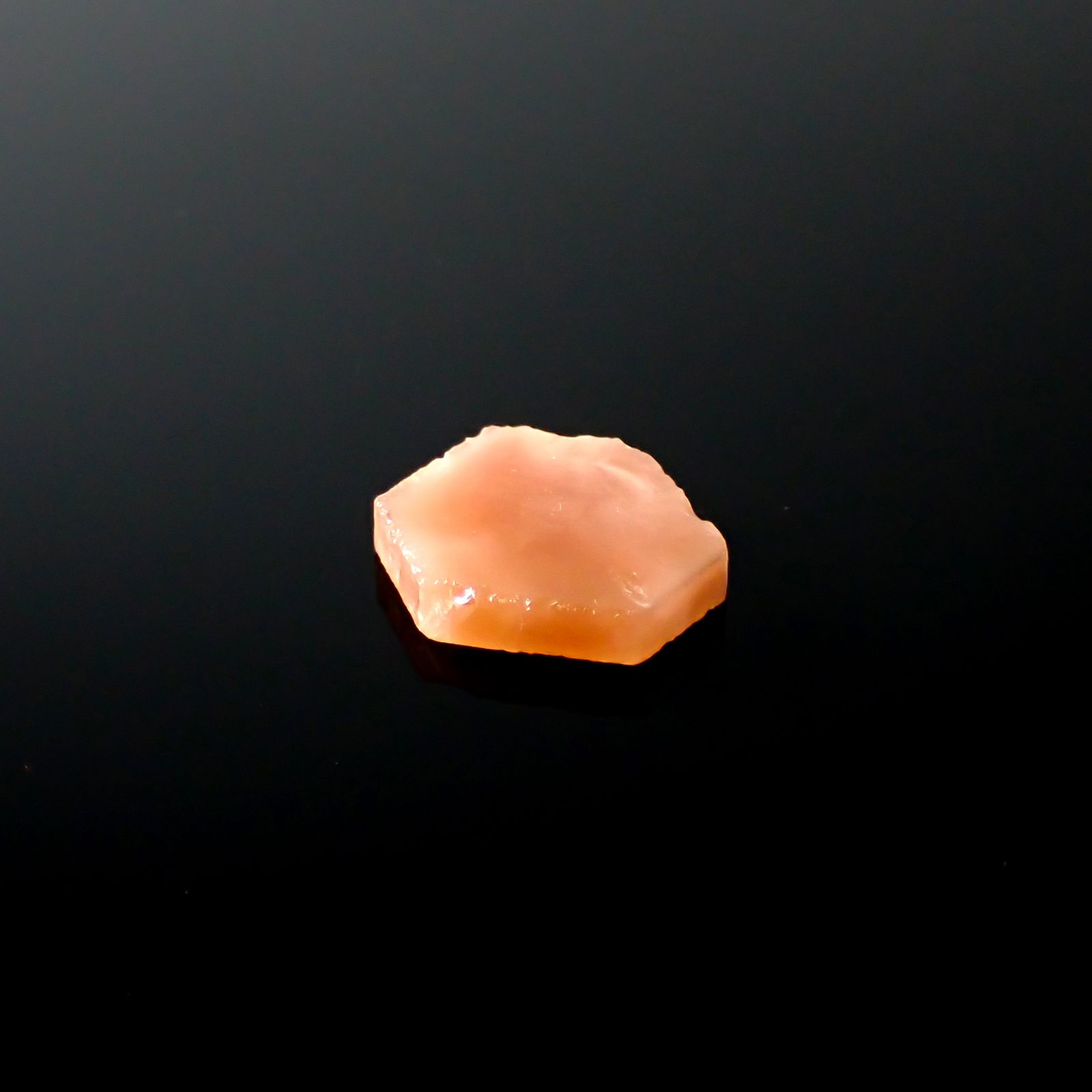 ファントムクォーツ 原石スライス ブラジル産 6.22ct [250330076]16.2x13.7mm前後