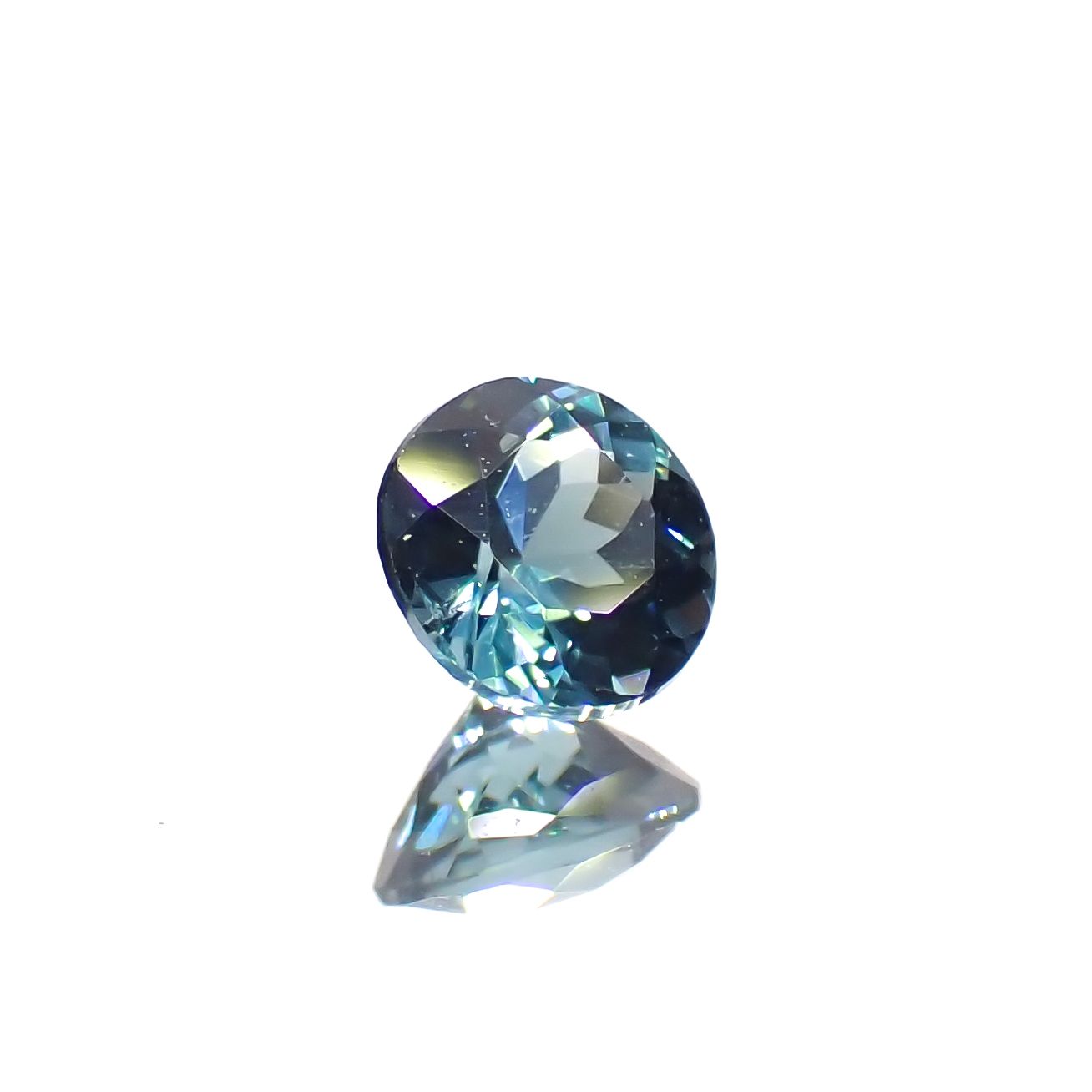 ラグーントルマリン(宝石名トルマリン)アフガニスタン産 0.22ct 識別済[230321083]3.8x3.7mm前後