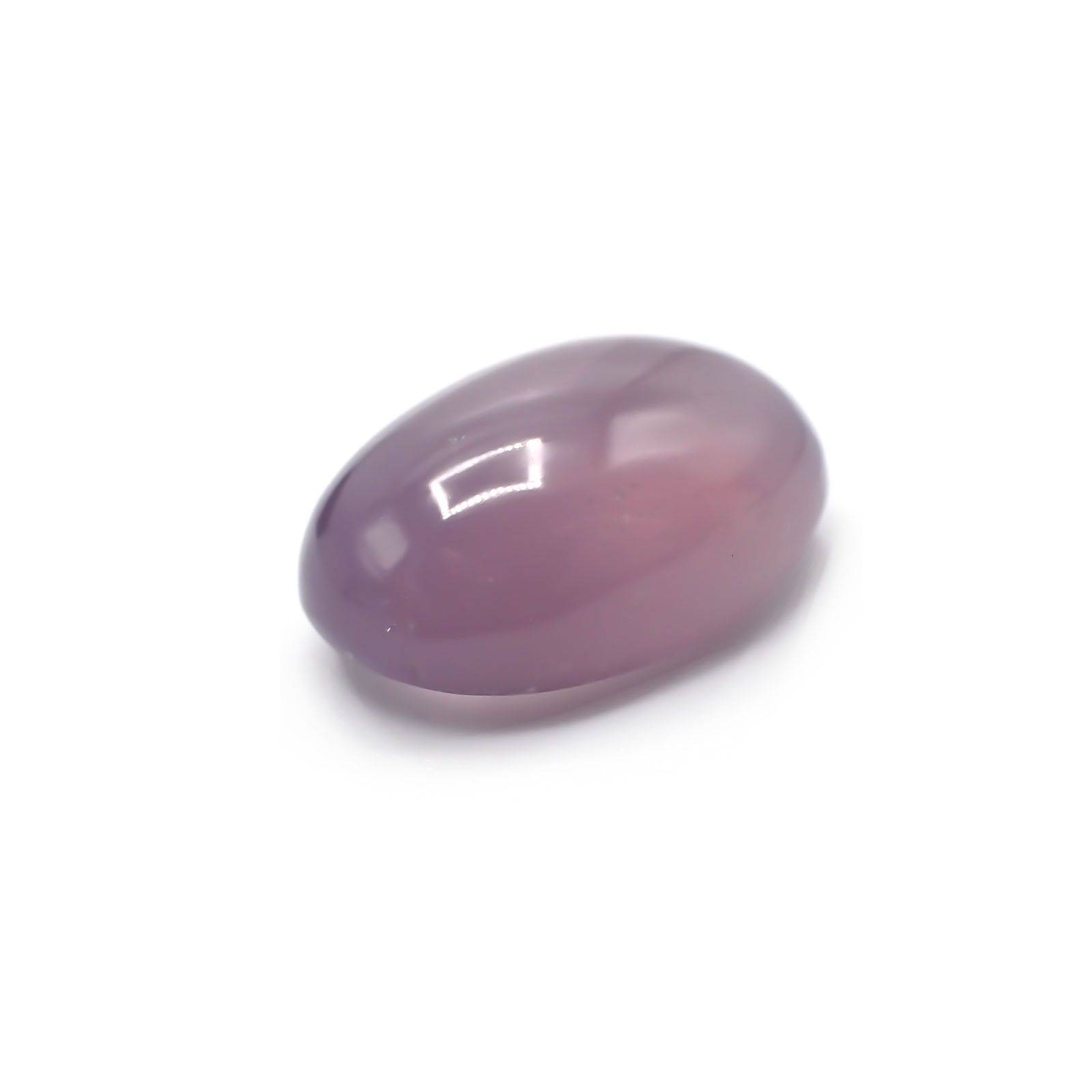 パープルカルセドニー(宝石名カルセドニー)インドネシア産 13.34ct 識別済[231124174]17.8x12.9mm前後
