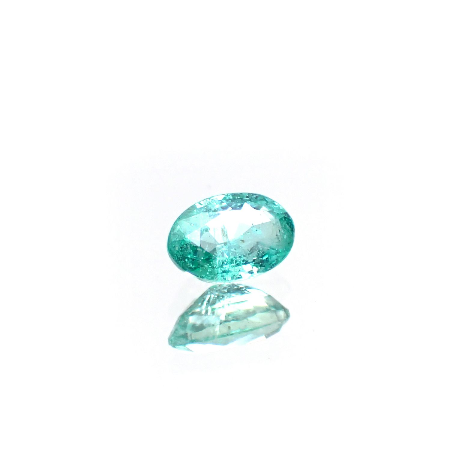 ブルーエメラルド(ブルーグリーンベリル) ザンビア産 0.46ct [250430282]6x4mm前後
