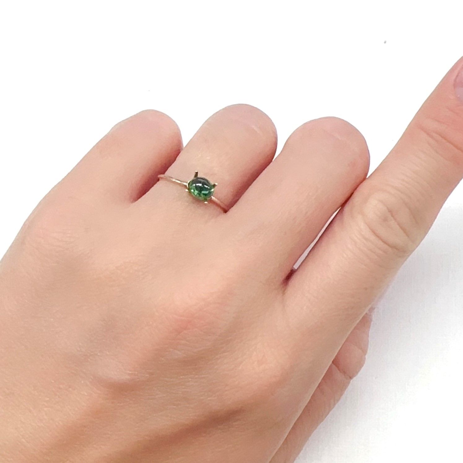 クロムトルマリン タンザニア産 0.51ct[240527773]5.3x4.5mm前後