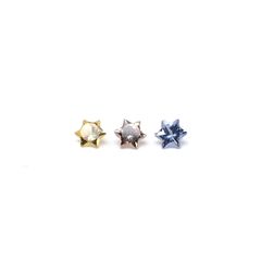 ◇カスタムカット◇サファイア カラーグラデーション3個セット スリランカ/マダガスカル産 0.23ct(3pcs合計) / 2.9x2.9mm前後 [260632326]