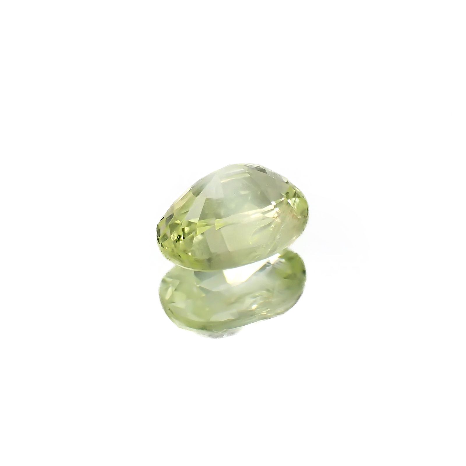 クリソベリル(宝石名クリソベリル)マダガスカル産 識別済 1.25ct / 7.3x5.3mm前後 [220817449]