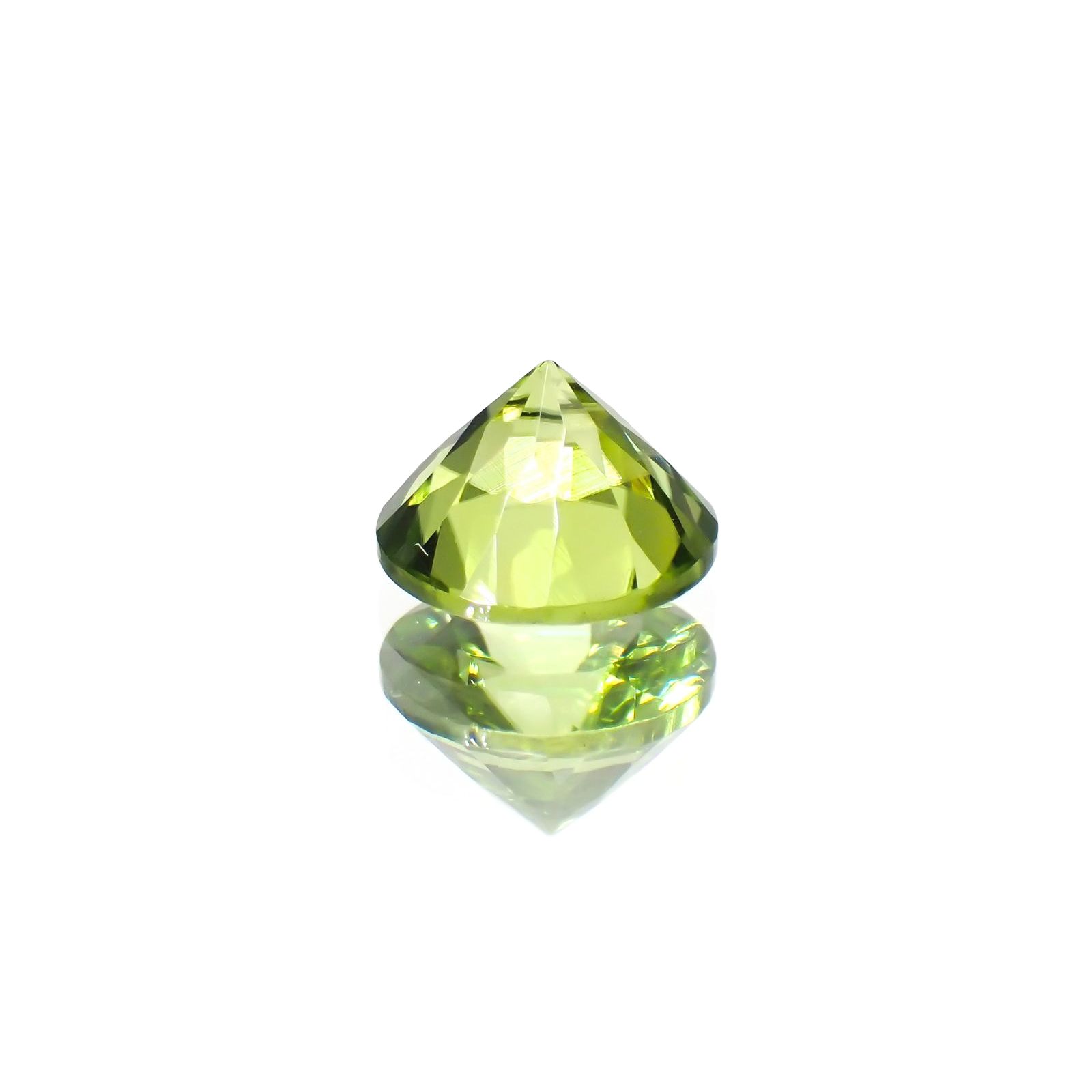 ペリドット(宝石名ペリドット) パキスタン産 識別済 1.39ct / 6.9x6.9mm前後 [260713088]