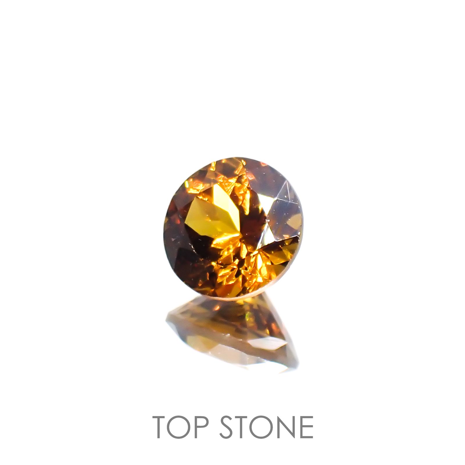 グロッシュラーアンドラダイトガーネット(宝石名グロッシュラー/アンドラダイト・ガーネット)ナミビア産 1.76ct 識別済[220114313]7.3x7.3mm前後