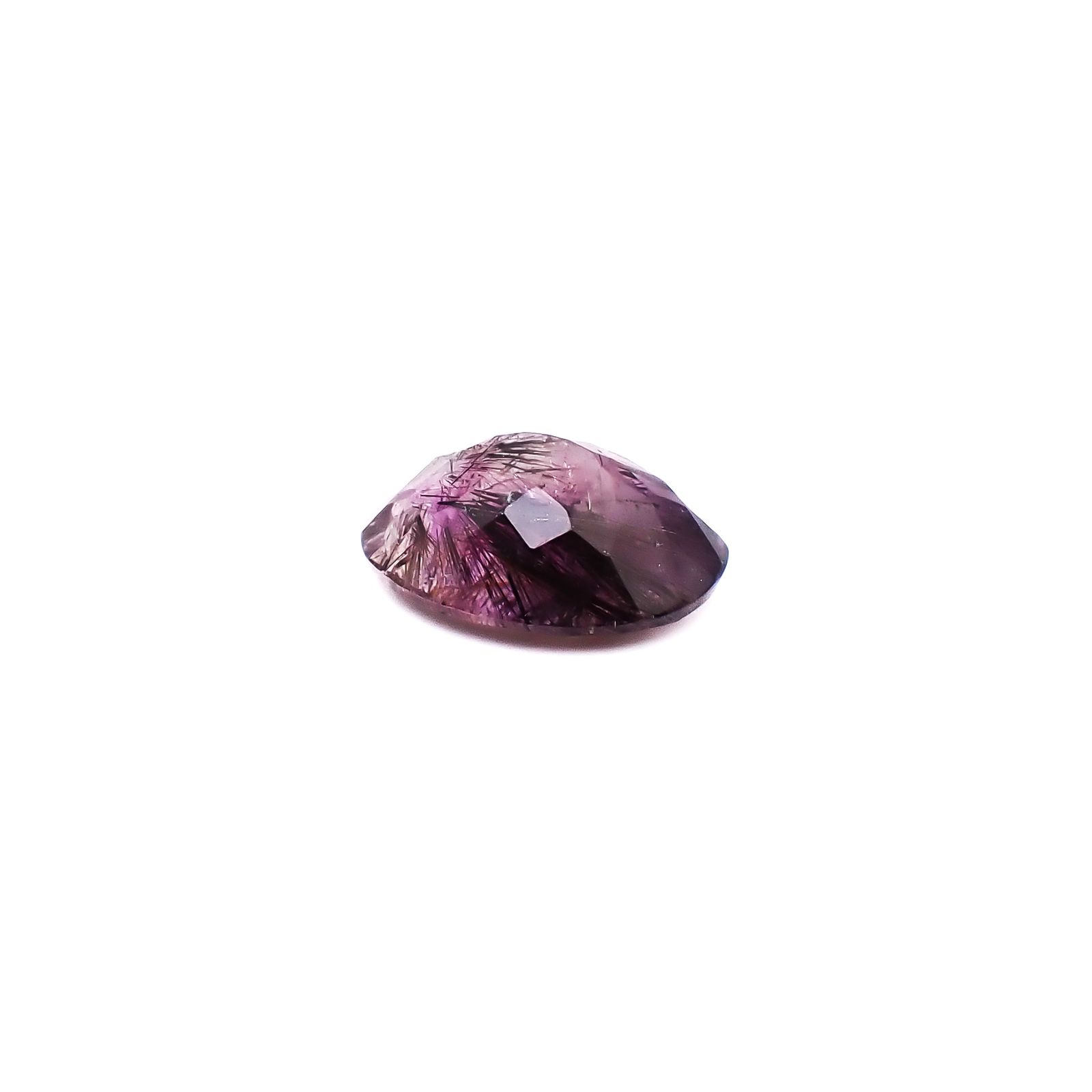 アメジストエレスチャル ブラジル産 6.92ct / 15.3x12.2mm前後 [260933029]