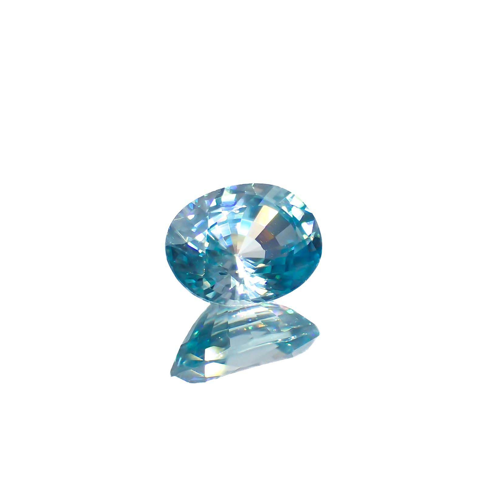 ブルージルコン カンボジア産 2.05ct[221018656]8.1x6.1mm前後