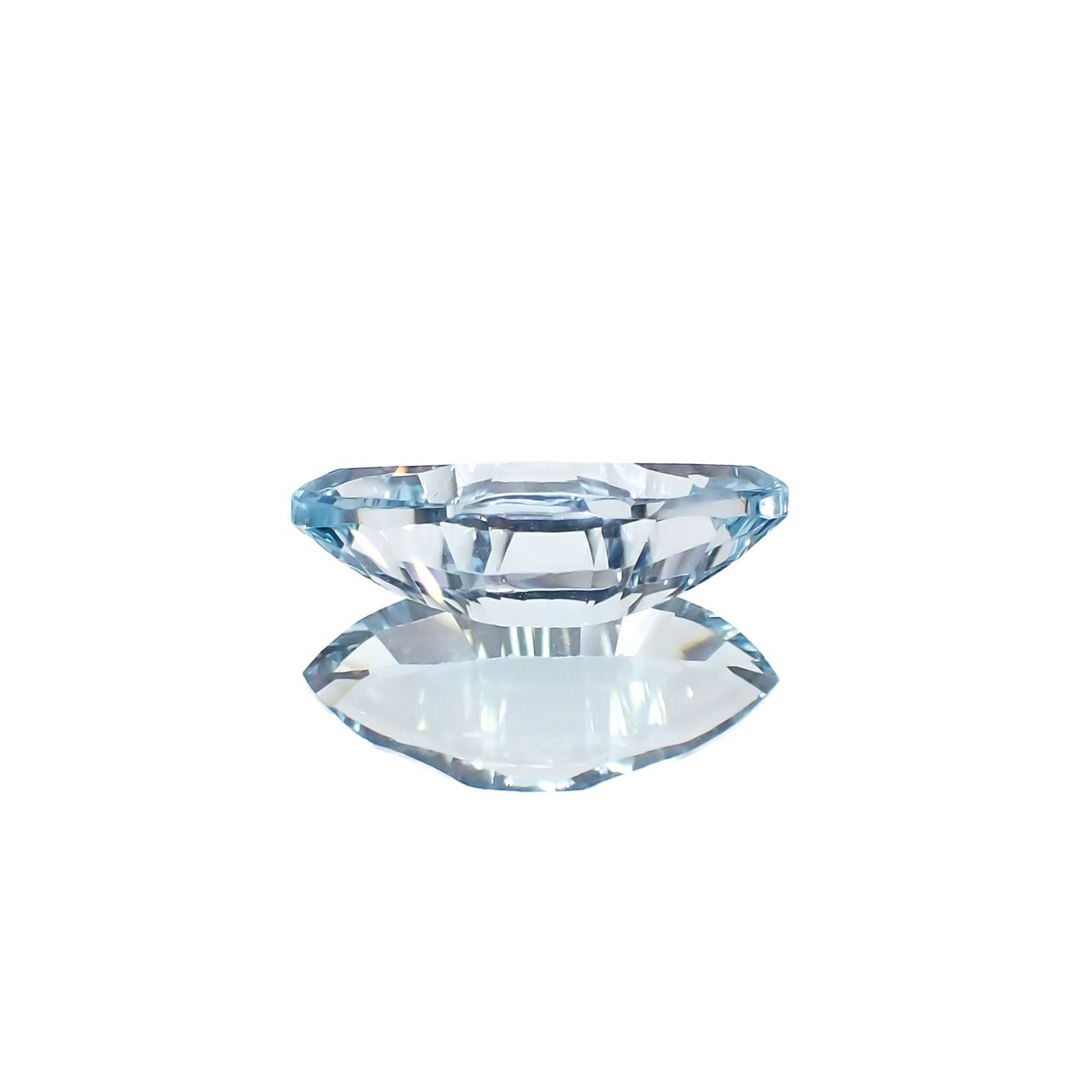 ◇カスタムカット◇ブルートパーズ ブラジル産 3.07ct [251219370]14.1x6.9mm前後