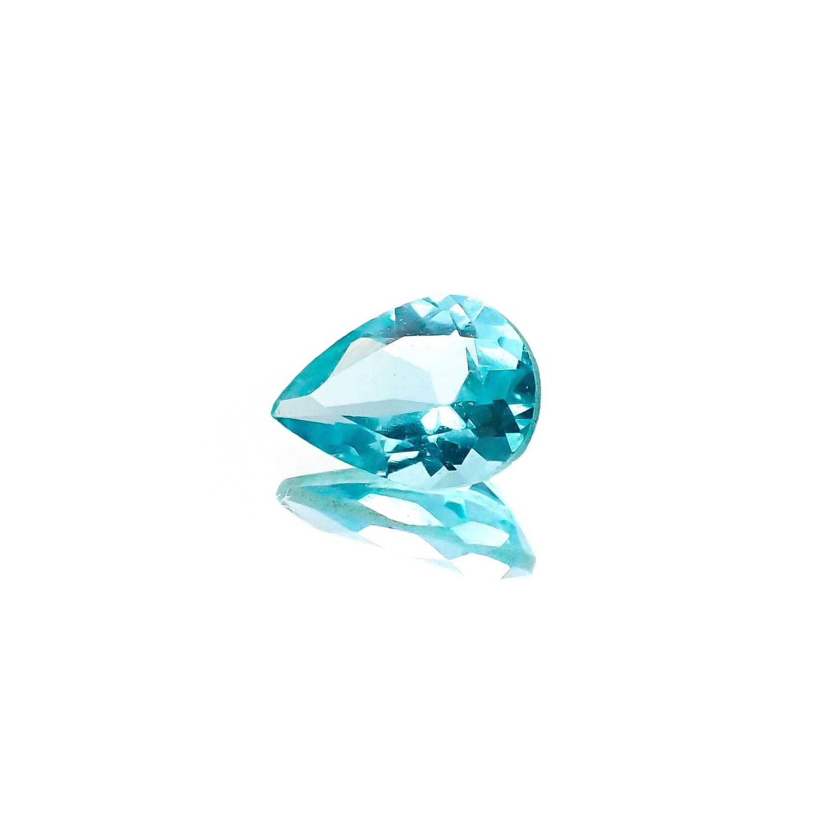 <ランダムセレクト1個販売> アパタイト ペアシェイプカット ブラジル産 0.65ct前後 / 7x5mm前後 [20074214]