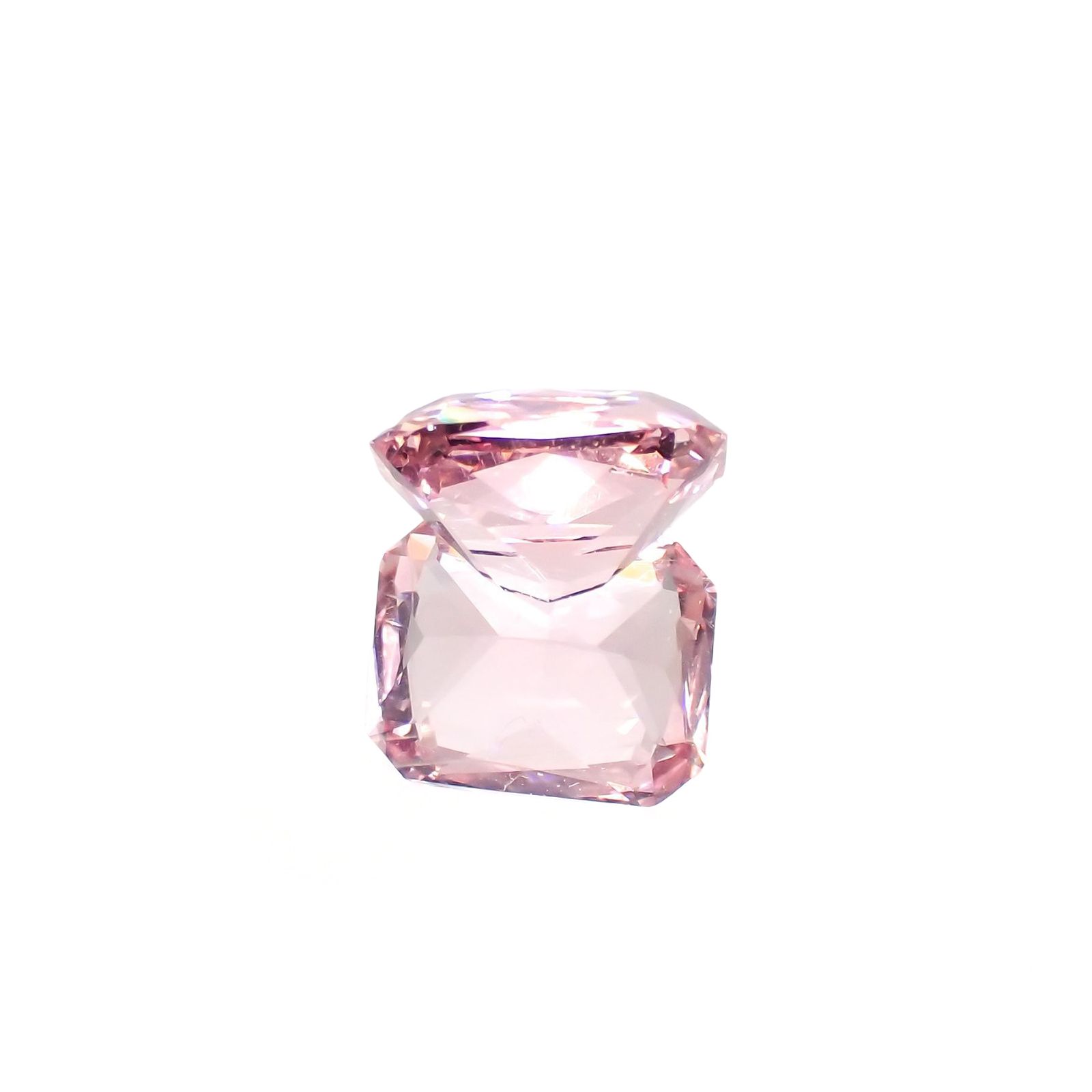 モルガナイト(宝石名モルガナイト)ナイジェリア産 ソ付(彩珠) 1.589ct / 8.2x6.5mm前後 [220114243]