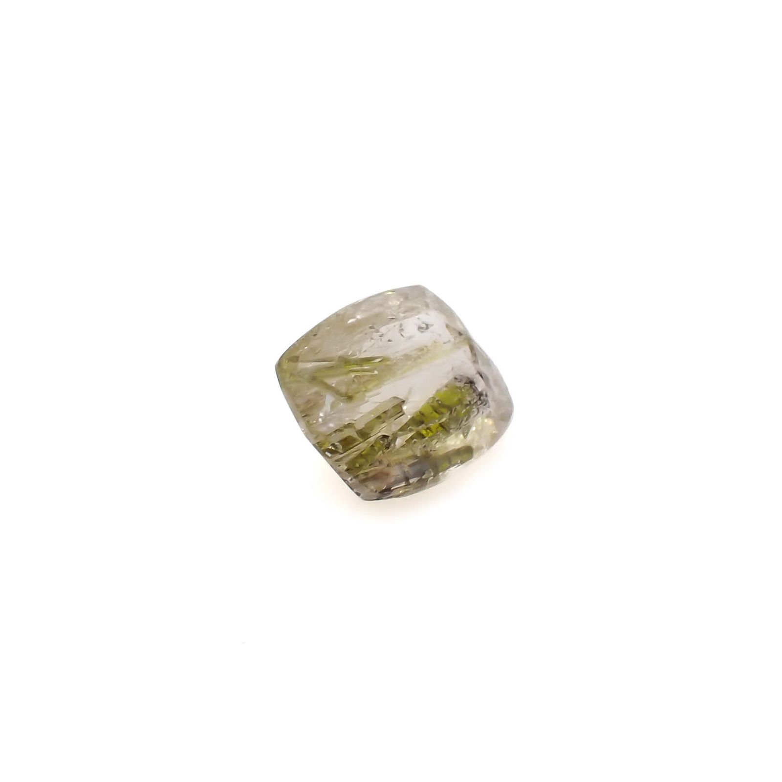 エピドートインクォーツ ブラジル産 3.08ct[240728460]9.7x8.4mm前後