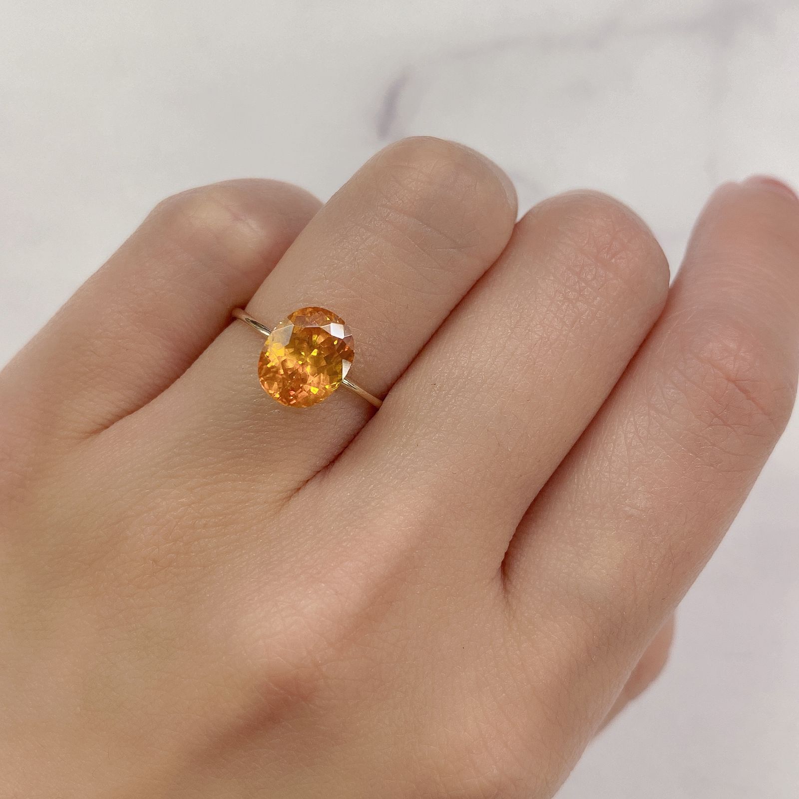 スファレライト(宝石名スファレライト)スペイン・カンタブリア カマレーニョ産 3.00ct 識別済[220717159]9x7.4mm前後
