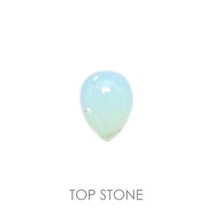 ブルーオパール(宝石名コモンオパール) ペルー産 0.94ct 識別済[20106180]8×6.1mm前後