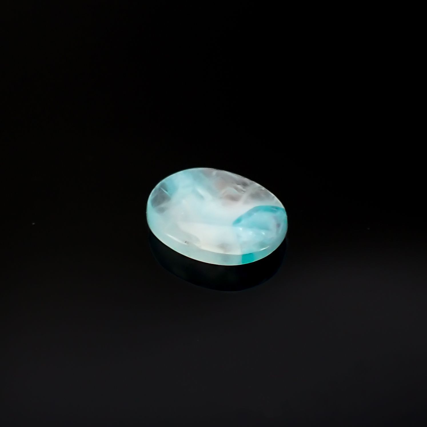 パライバトルマリンインクォーツ ブラジル産 1.25ct[220716916]9.1x7.2mm前後