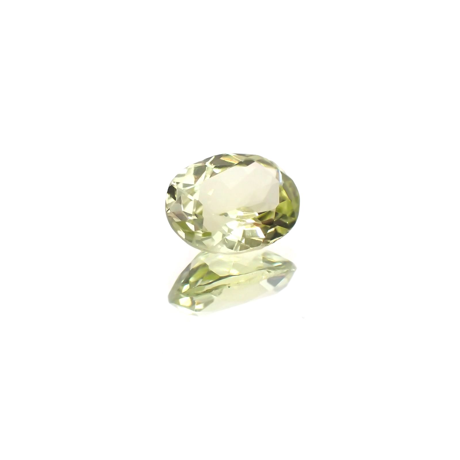 シリマナイト(宝石名シリマナイト) インド産 識別済 1.38ct / 8.1x6.2mm前後 [210810684]