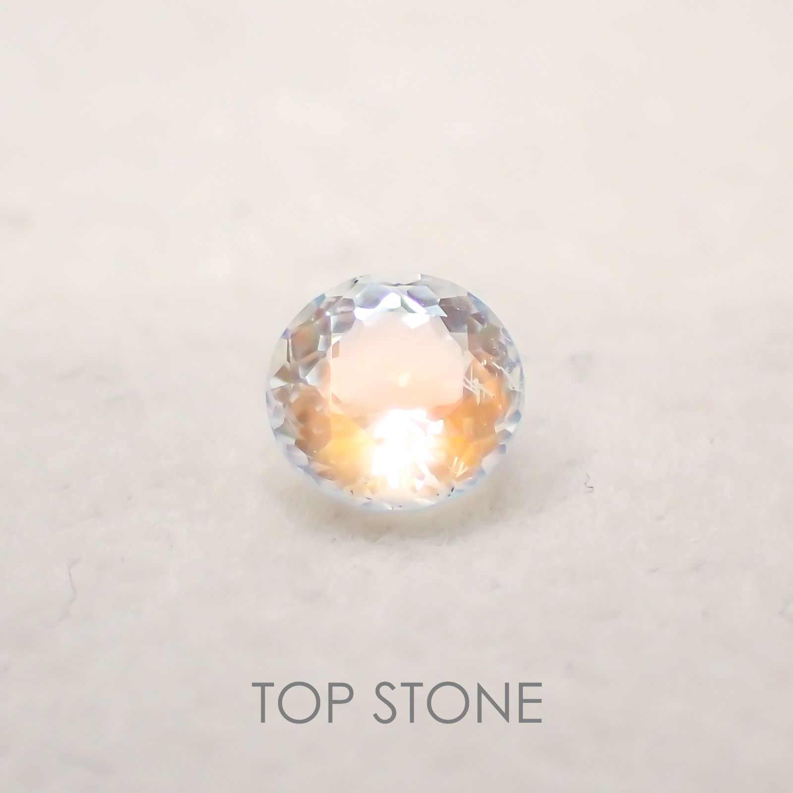 レインボームーンストーン(アンデシンラブラドライト) マダガスカル産 ルース 0.47ct[210310118]5.1×5.1mm前後