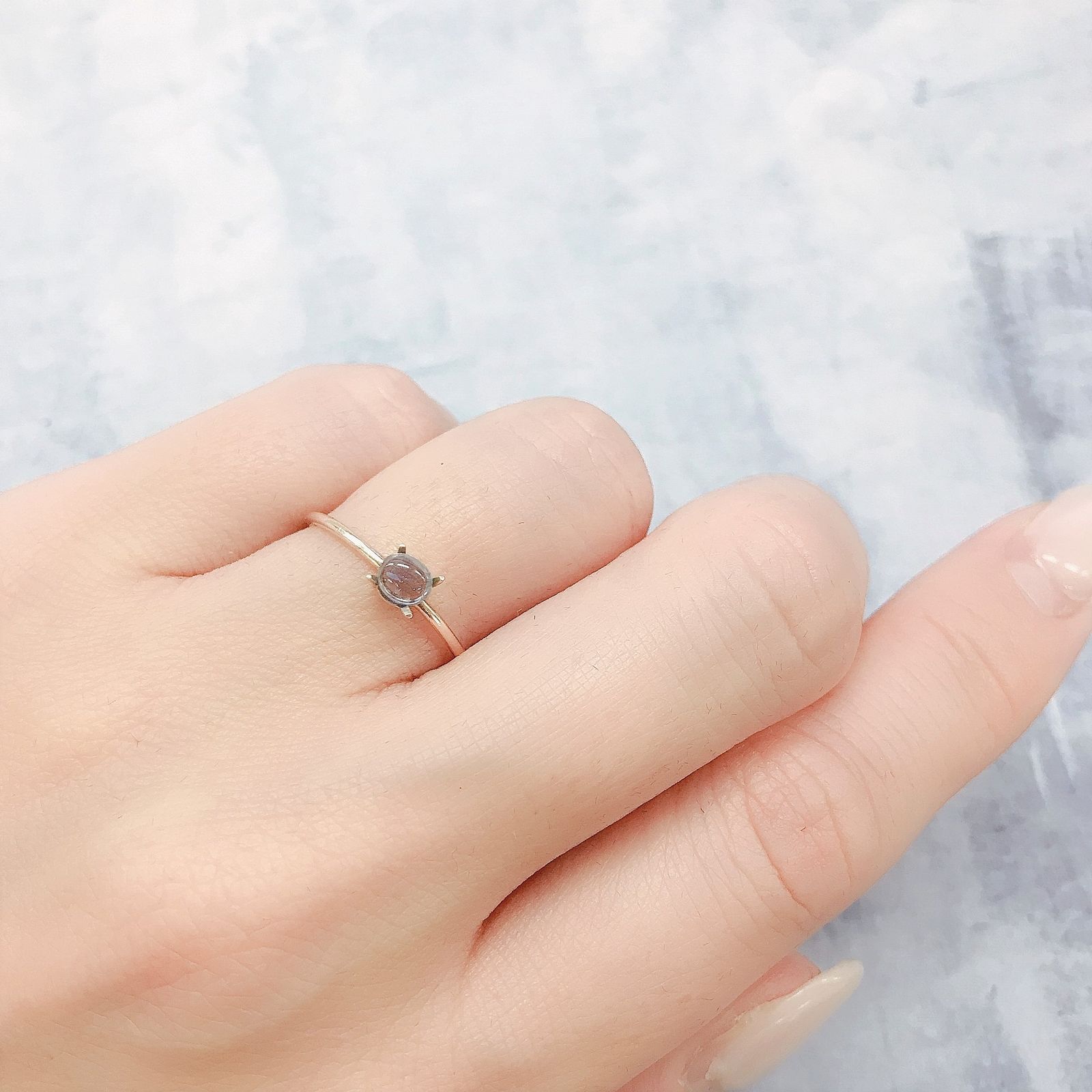 ブルーコーネルピン(宝石名コーネルピン)タンザニア産 0.25ct 識別済[220616296]4.2x3.7mm前後