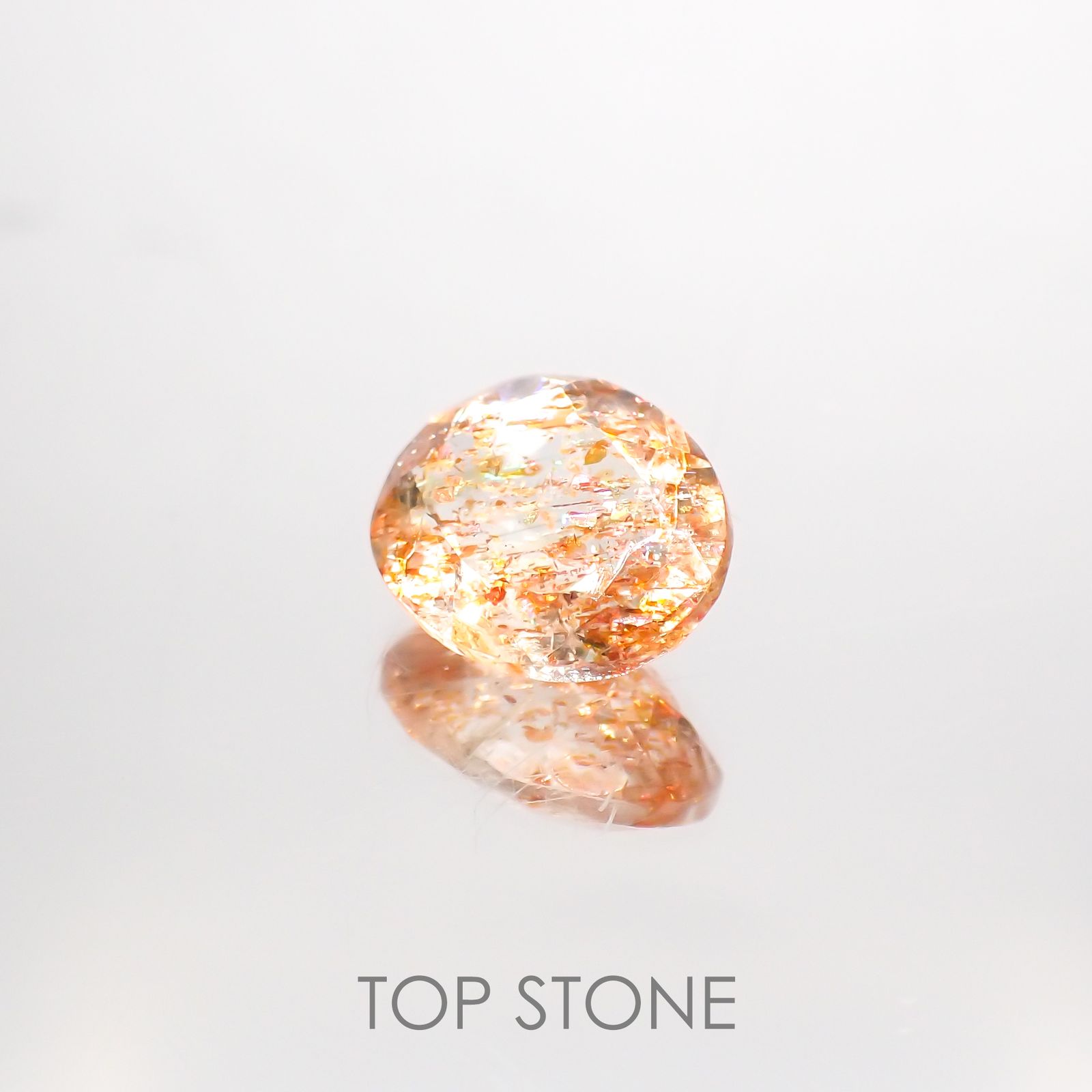 イリュージョンサンストーン インド産 2.35ct[220114211]10x8mm前後