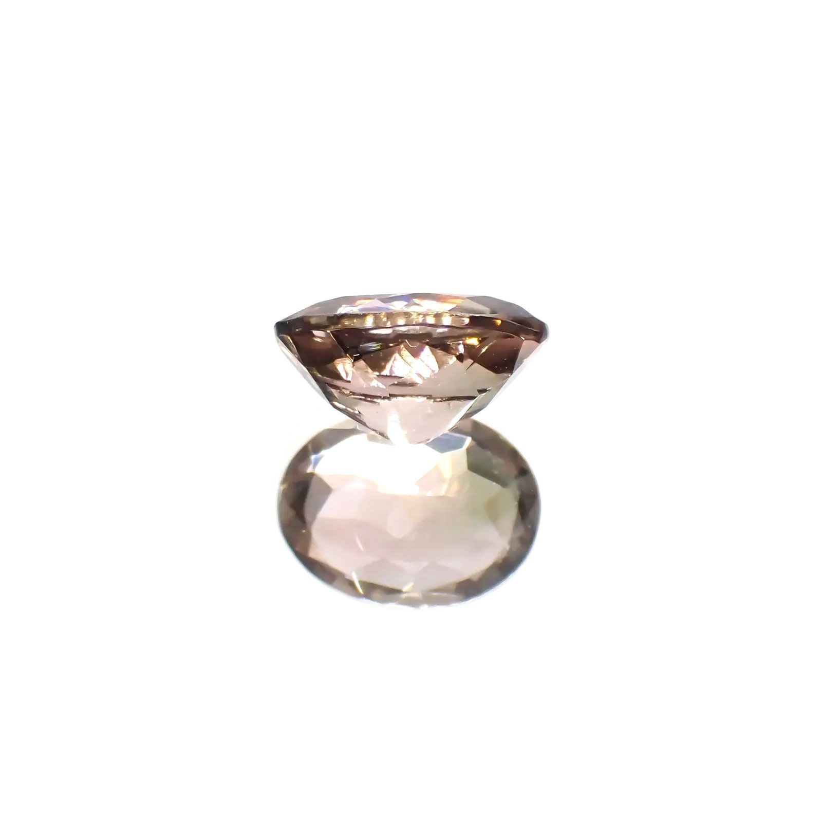 バイカラートルマリン(宝石名トルマリン)コンゴ産 1.25ct 識別済[250115000]8x6mm前後