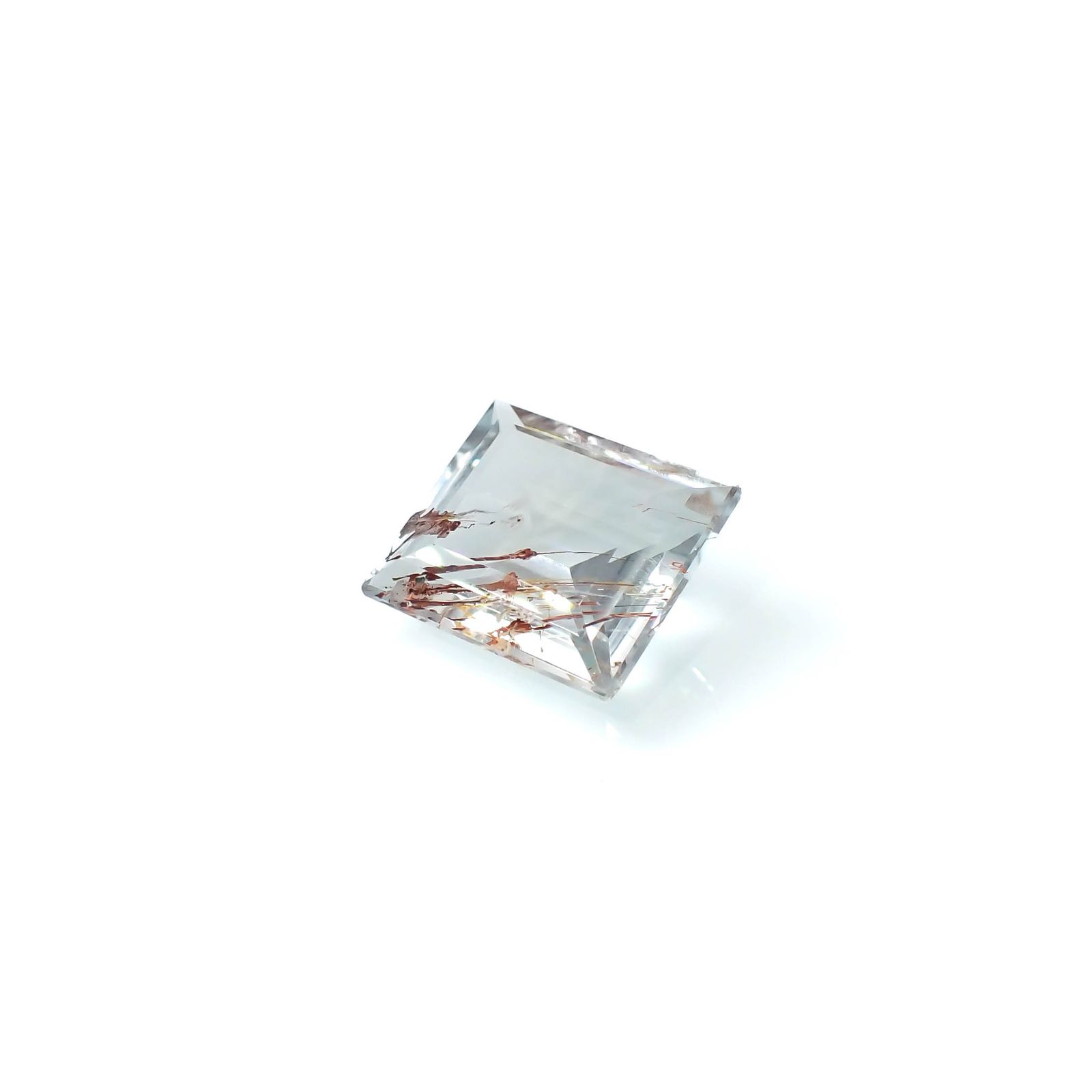 ニードルインブルートパーズ（チューブインブルートパーズ） ブラジル・ミナスジェライス州産 7.28ct[240125505]11.9x10.5mm前後