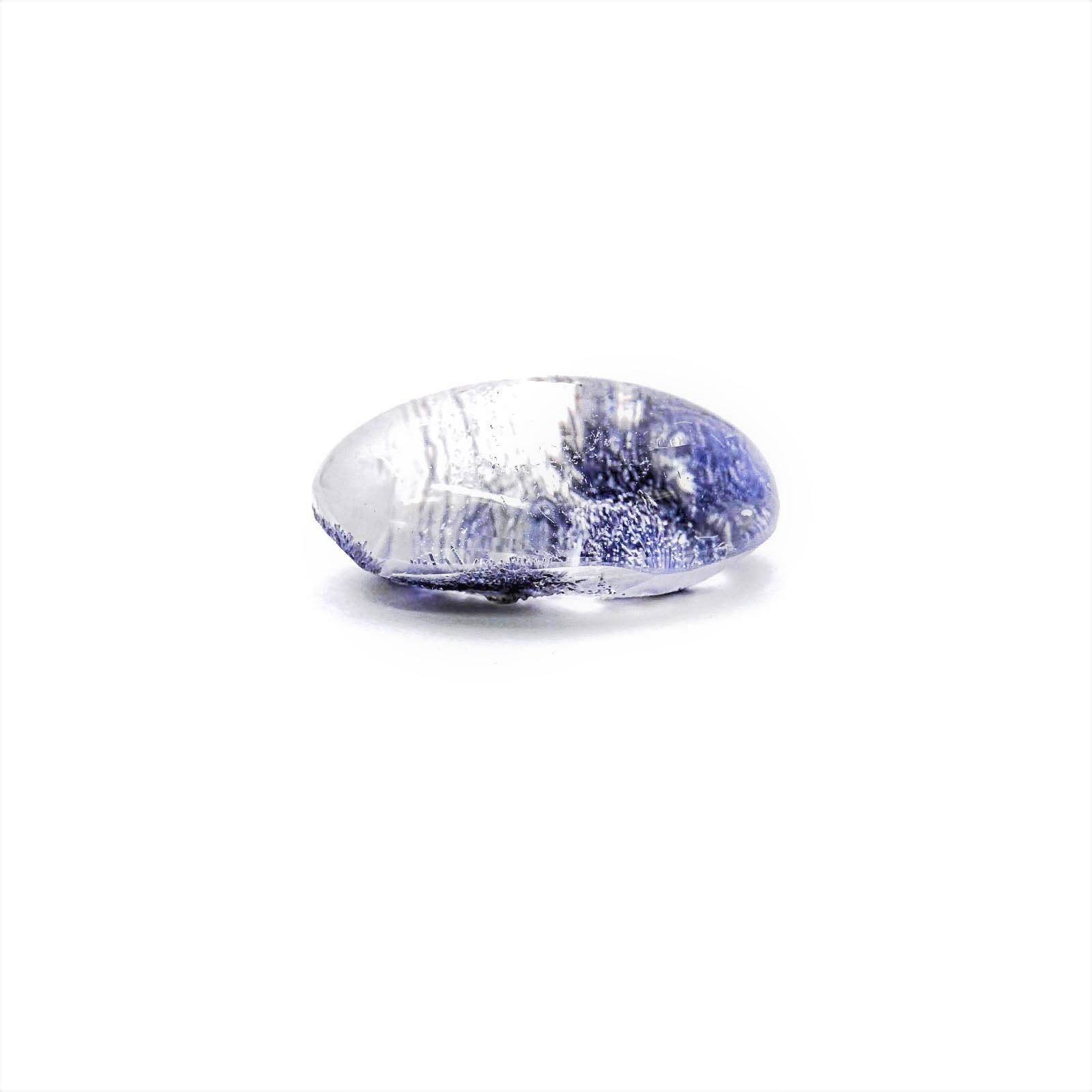 デュモルチェライトインクォーツ ブラジル産 14.28ct[230522161]19.2x12.8mm前後