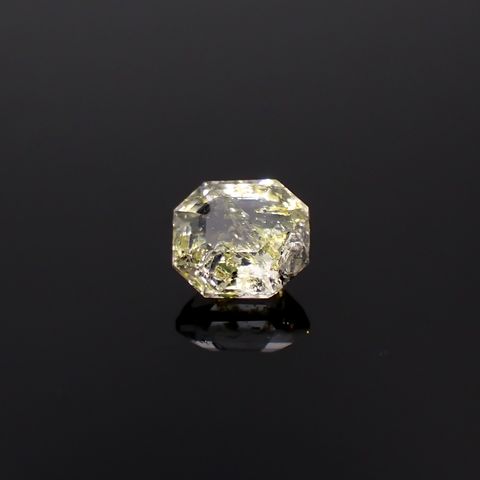 ◇カスタムオクタゴンカット◇オイルインクォーツ パキスタン産 0.44ct / 4.9x4.4mm前後 [231224722]