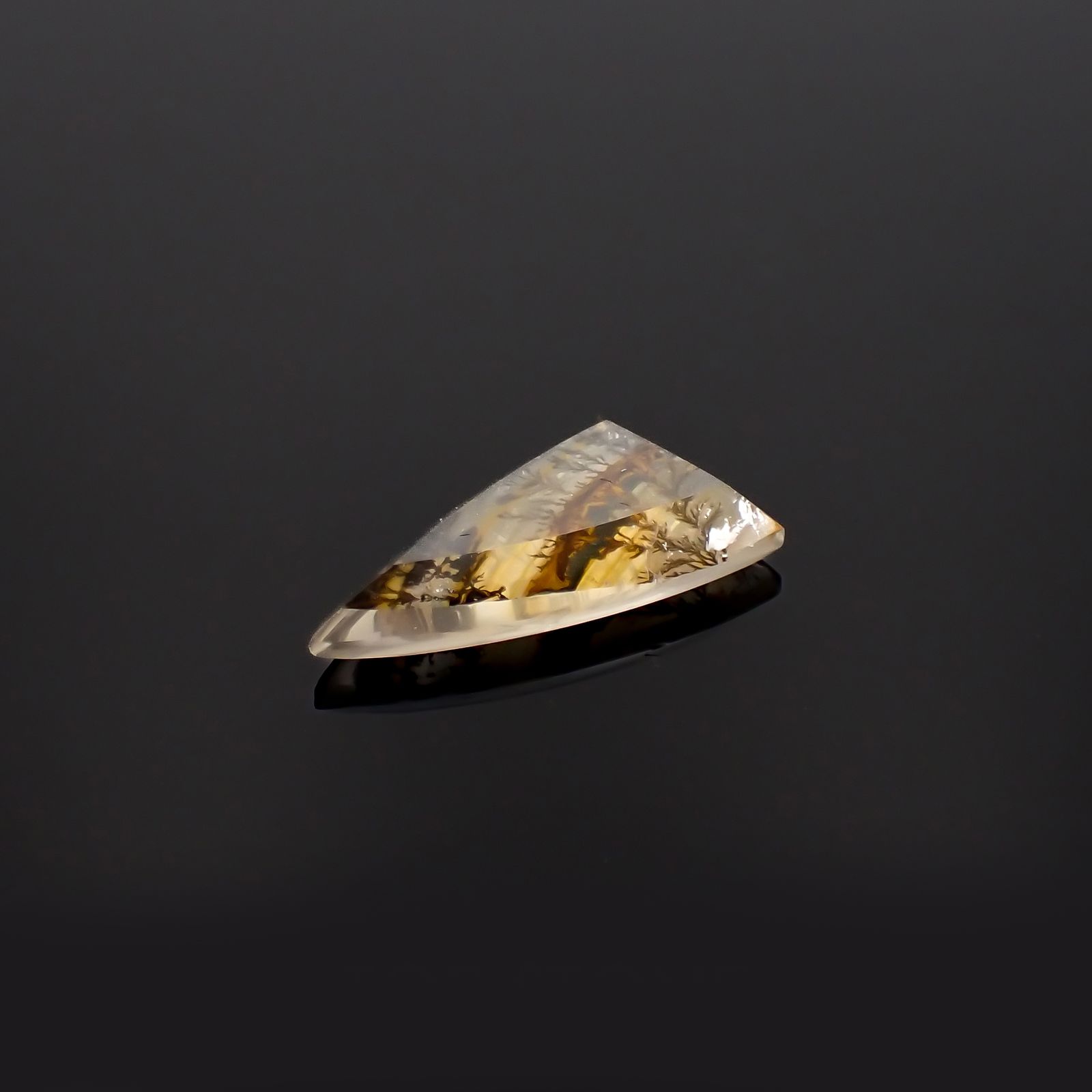デンドリチッククォーツ ブラジル産 4.24ct[230321075]9.8x18.7mm前後