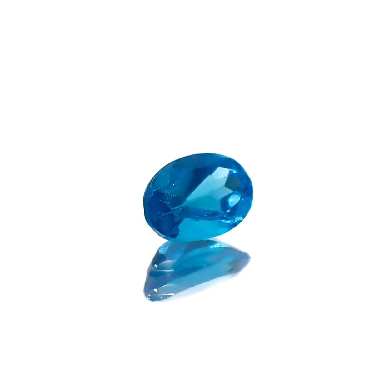 ネオンブルーアパタイト マダガスカル産 0.14ct[240628097]3.9x2.7mm前後