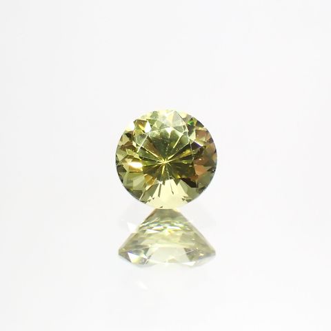 クリソベリル(宝石名クリソベリル)マダガスカル産 0.35ct 識別済[220114493]4.1x4.1mm前後