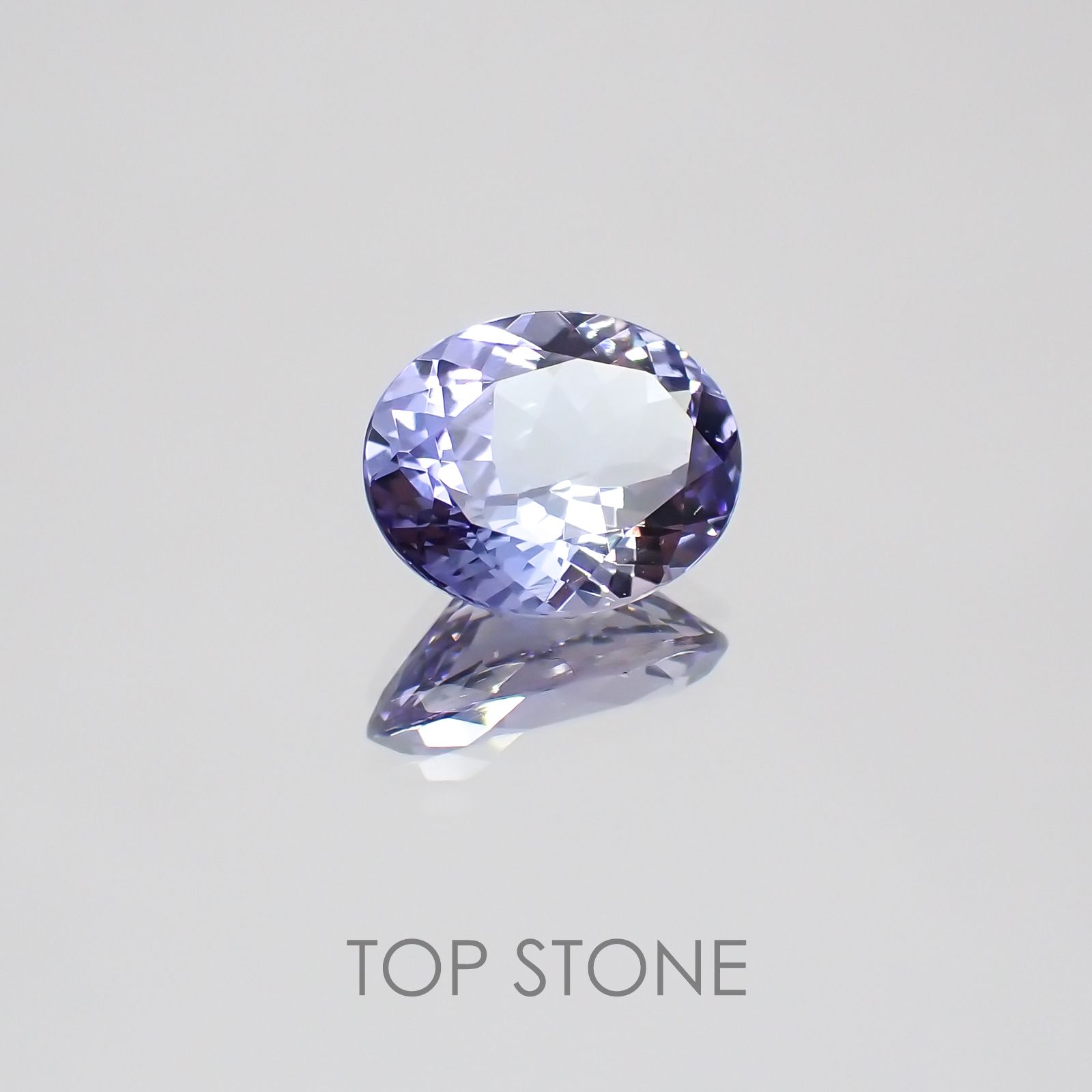 パーティカラータンザナイト(宝石名パーティカラード・ゾイサイト) タンザニア産 2.138ct ソ付(彩珠)[20074308]9.5×7.5mm前後