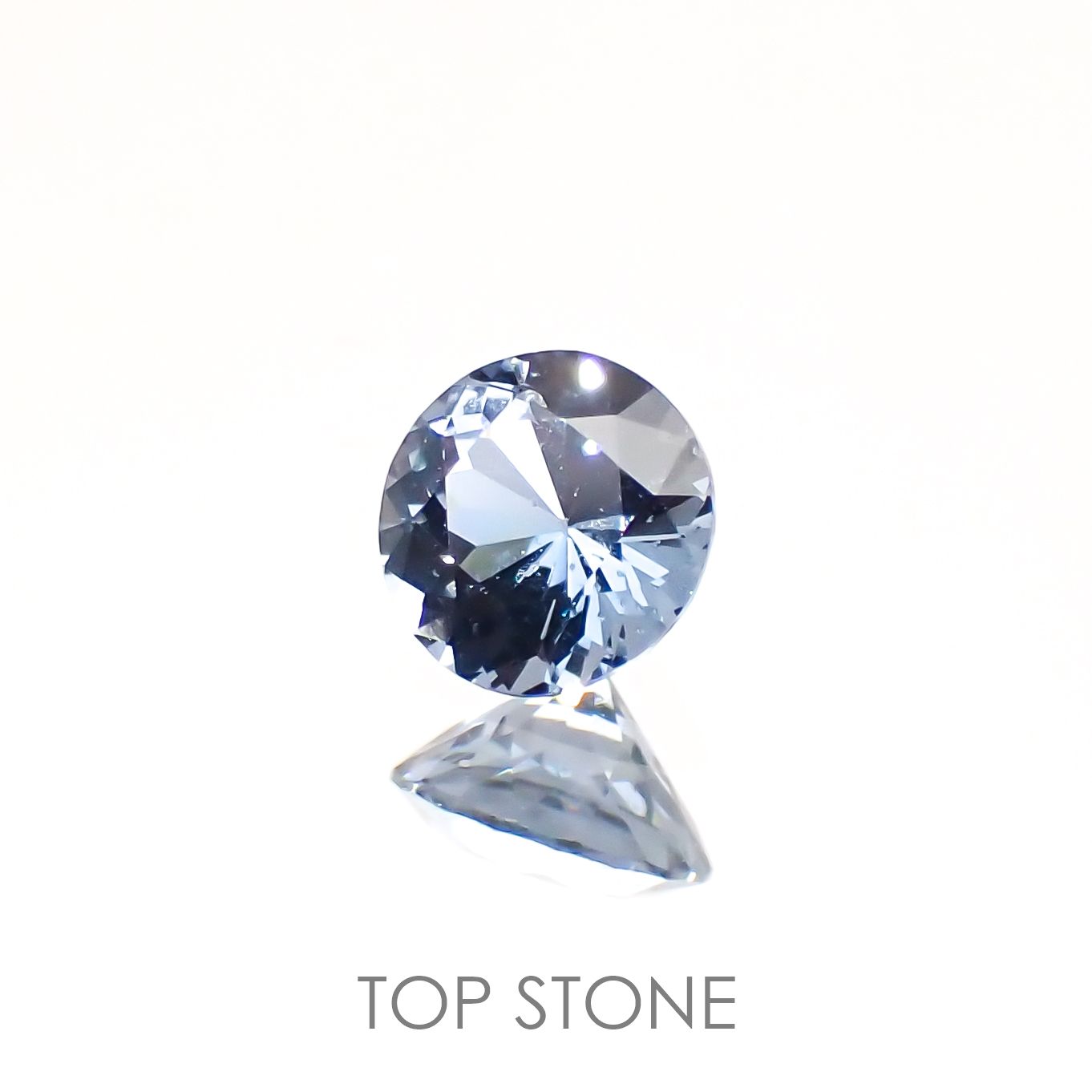 グレイッシュブルースピネル ビルマ産 ルース 0.32ct[210913138]4.1×4.1mm前後