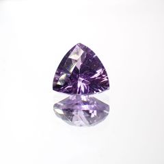 ◇チェッカーコンケーブカット◇アメジスト(宝石名アメシスト) ブラジル産 0.97ct 識別済[211013021]7×7.2mm前後