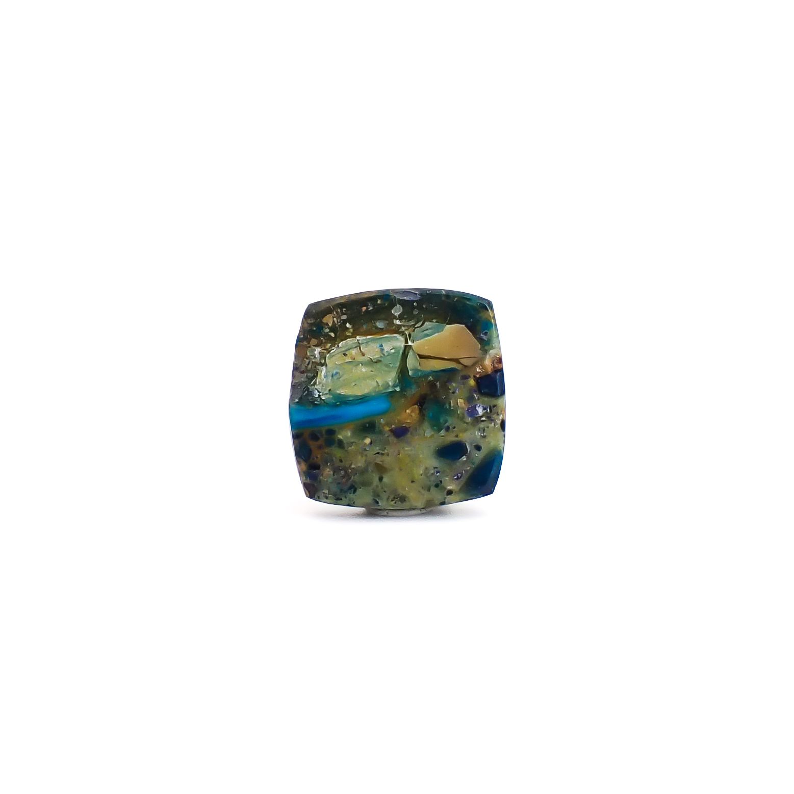 ブルーオパール ペルー産 2.83ct / 11.8x11.7mm前後 [260933090]