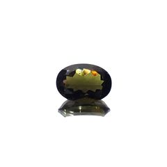 モルダバイト(宝石名モルダバイト)発見地：旧チェコスロバキア 5.08ct 識別済[231224831]14.1x9.9mm前後