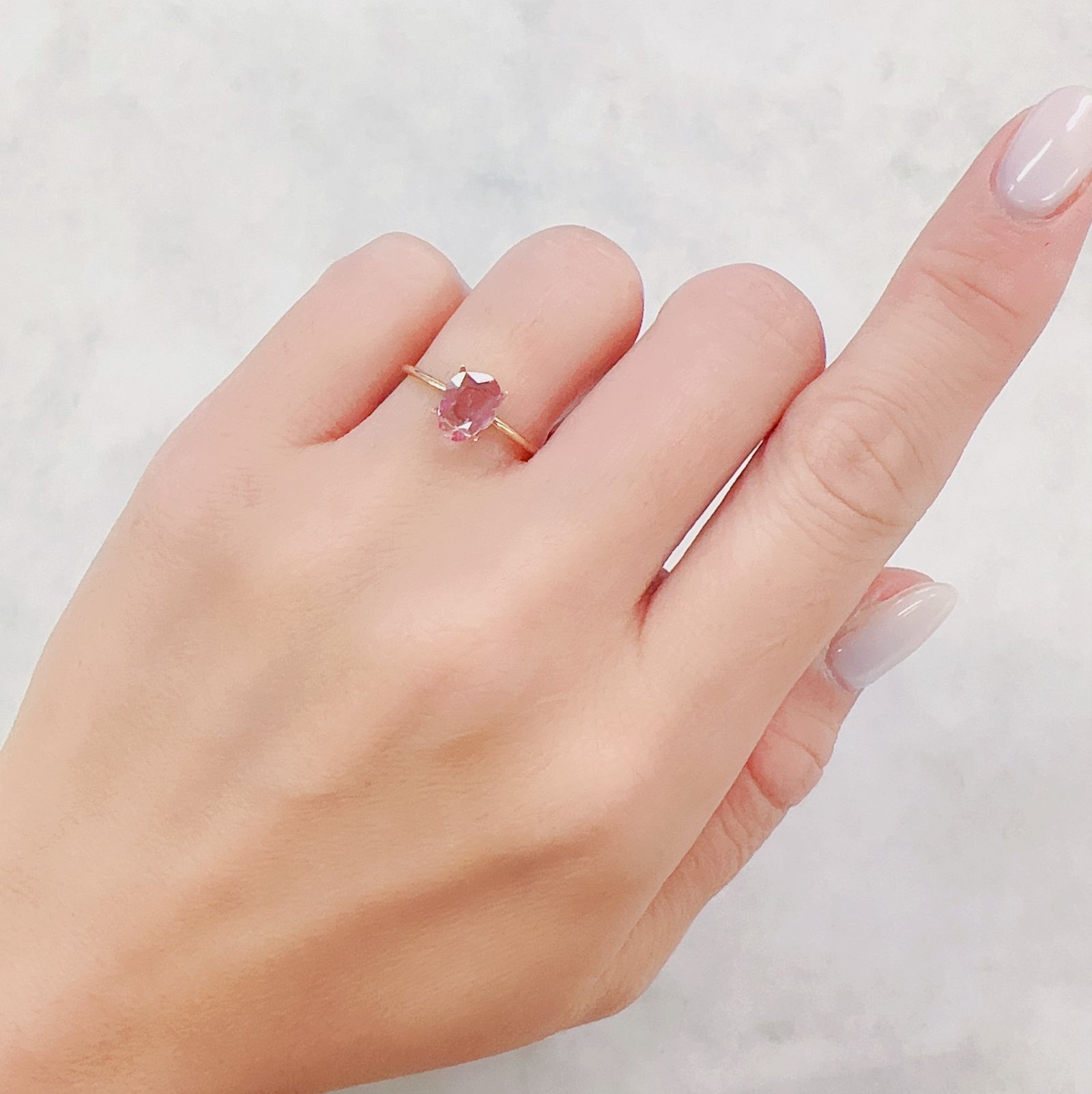 ◇ローズカット◇パープルピンクサファイア マダガスカル産 0.55ct[230722666]7.4x5.6mm前後