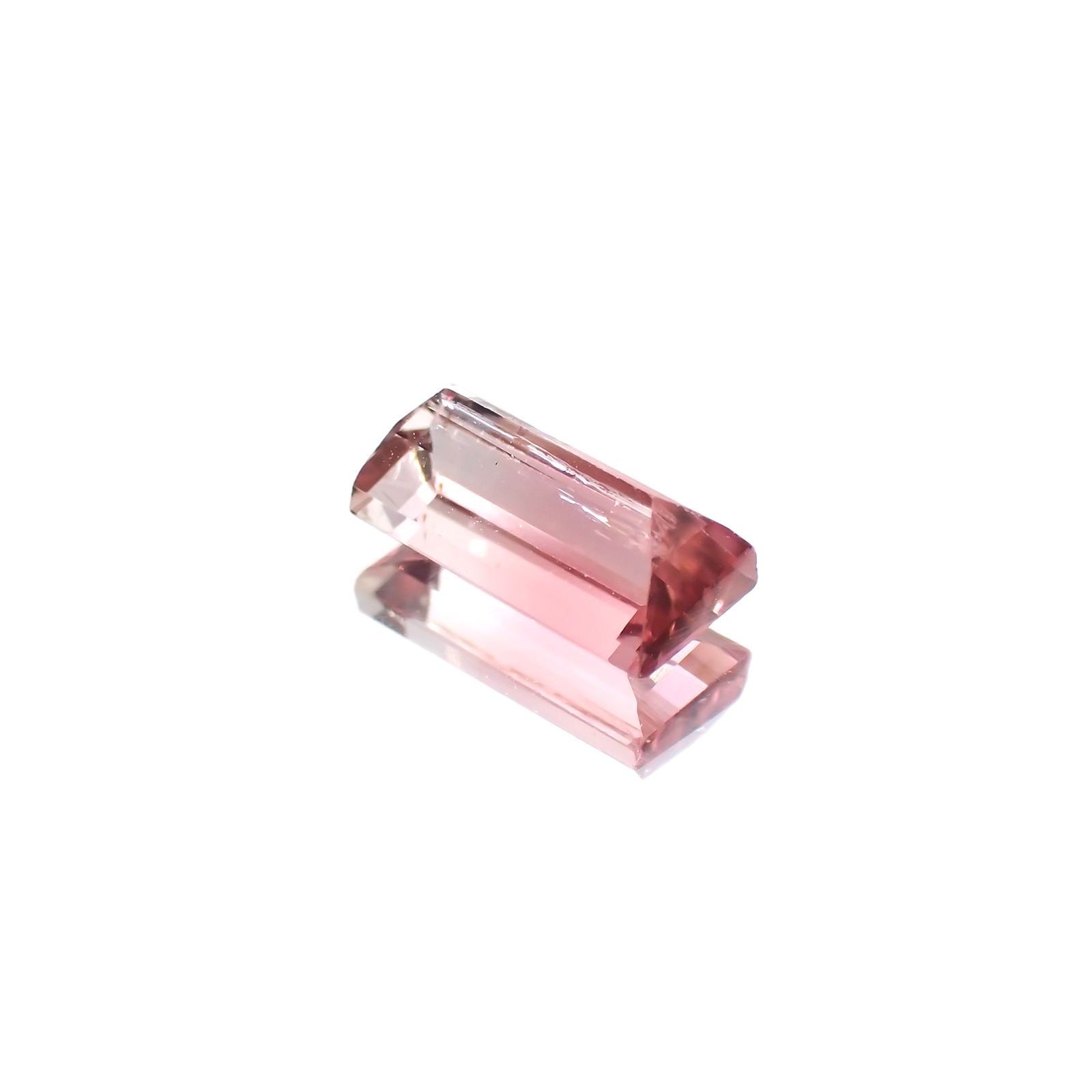 バイカラートルマリン(宝石名バイカラー・トルマリン) ブラジル産 1.271ct ソ付(彩珠)[210711603]8.4×4.2mm前後