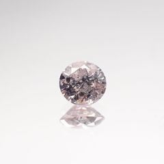 ピンクダイヤモンド(宝石名ダイヤモンド) I-2 / VERY LIGHT PURPLISH PINK 0.121ct ソ付(CGL)[210711787]3.1×3.1mm前後