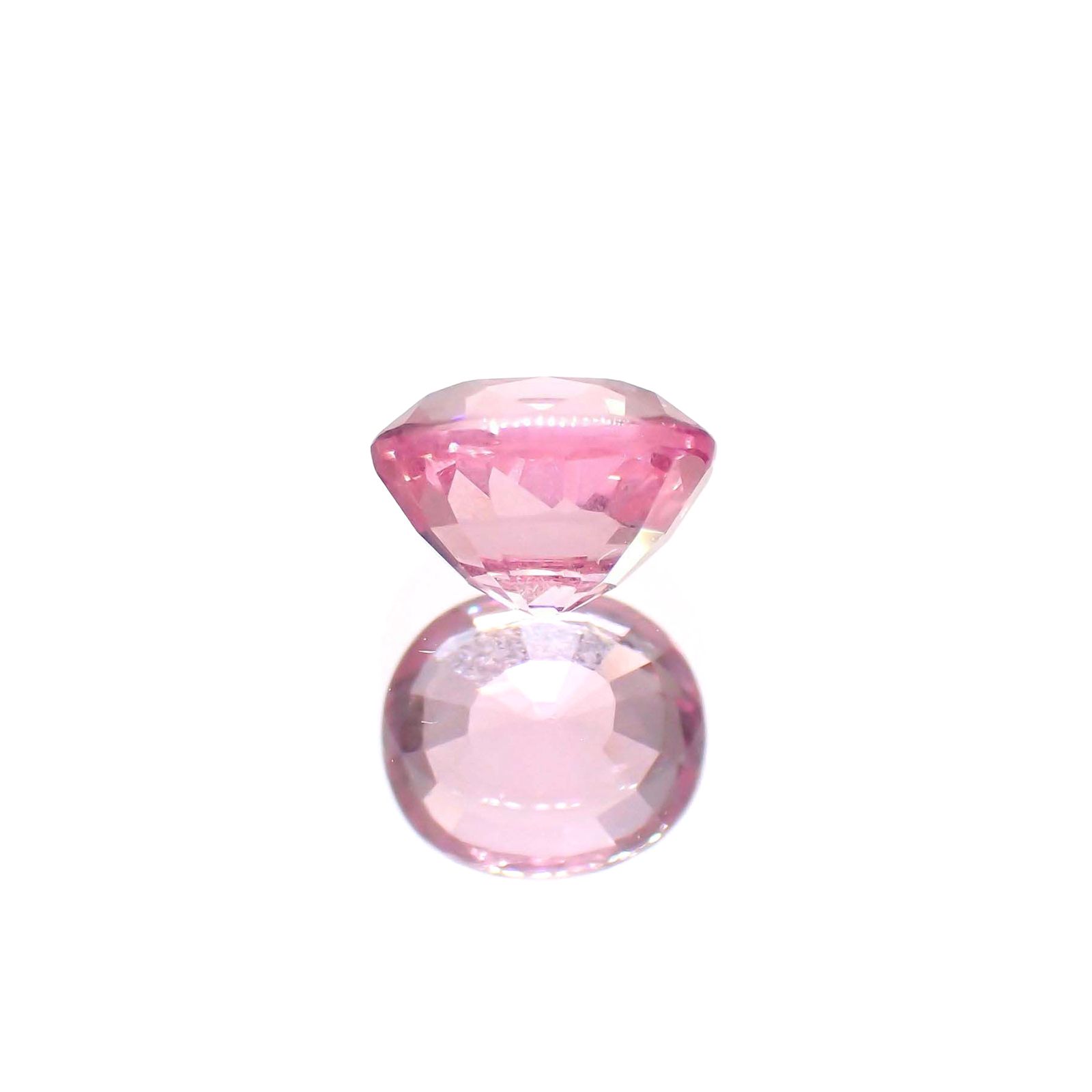 ピンクスピネル(宝石名ピンク・スピネル)タンザニア産 ソ付(彩珠) 1.327ct / 6.6x5.8mm前後 [260222567]