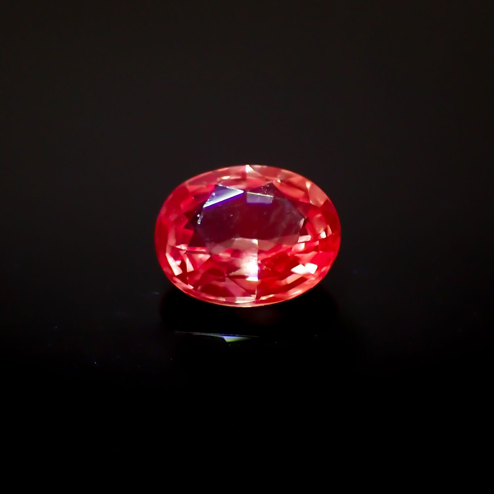 パパラチャサファイア 非加熱(宝石名サファイア/別名パパラチャ・サファイア)スリランカ産 0.47ct GIA鑑付[221018871]5.26x4.24mm前後