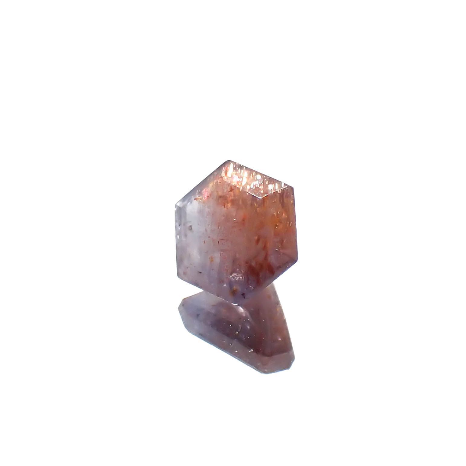◇ヘキサゴンカット◇ブラッドショットアイオライト インド産 0.94ct[230320939]6.1x6mm前後