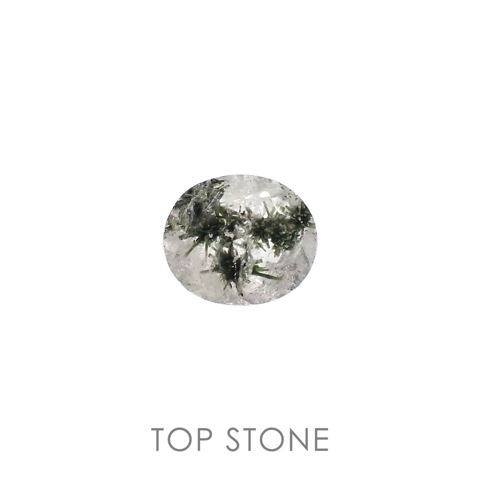 ヘデンベルジャイトインクォーツ インドネシア産 3.65ct[230120052]11.1x9.6mm前後