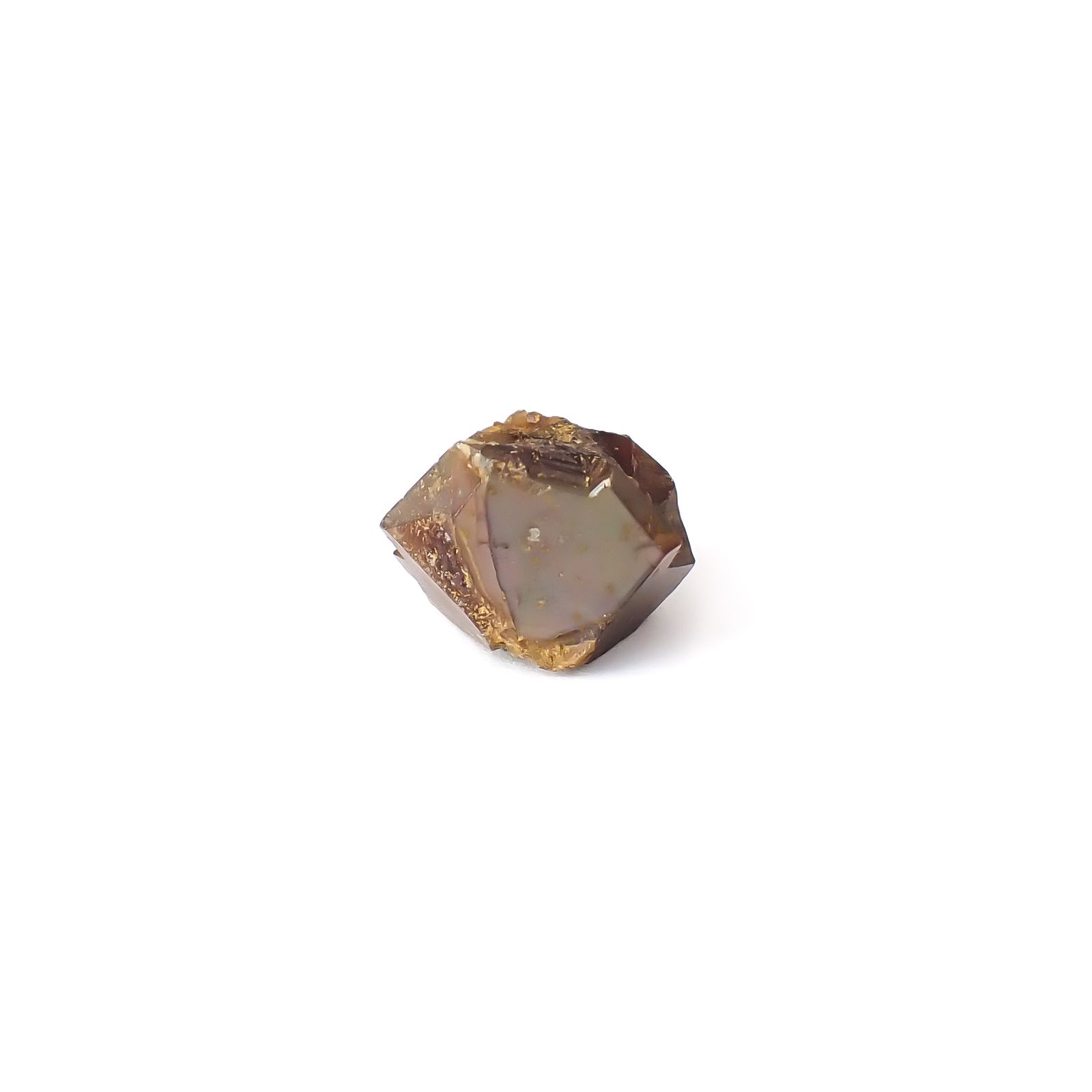 レインボーガーネット原石2個セット 日本・奈良県産 15.61ct(2pcs合計) / 10.4-12.4x9.1-11.1mm前後 [260432077]