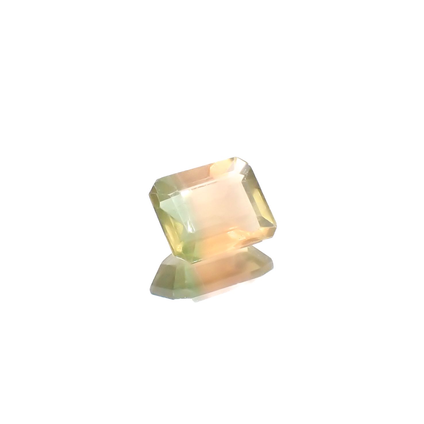 パーティカラーフローライト フルオレッセンス ブラジル産 3.44ct[240326908]9.7x7.8mm前後