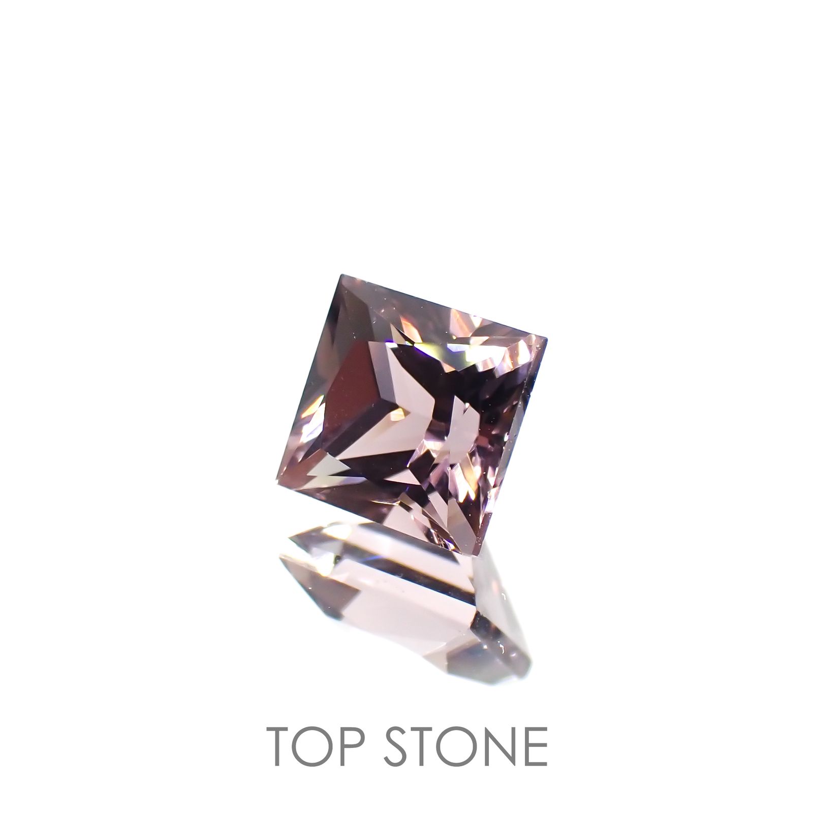◇プリンセスカット◇バイオレットトルマリン(宝石名バイオレット・トルマリン) ブラジル産 1.482ct ソ付(彩珠)[20095684]6.2×6.2mm前後