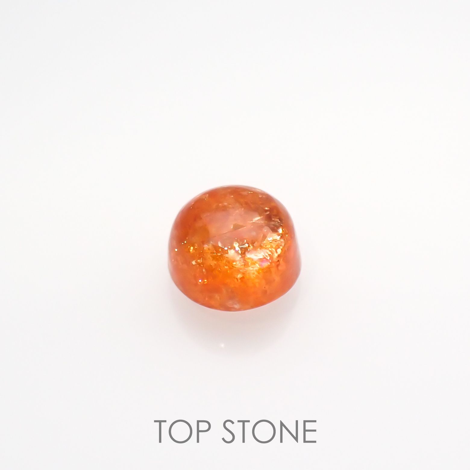 イリュージョンサンストーン(宝石名フェルドスパー) タンザニア産 1.24ct 識別済[210812316]6.2×6.2mm前後