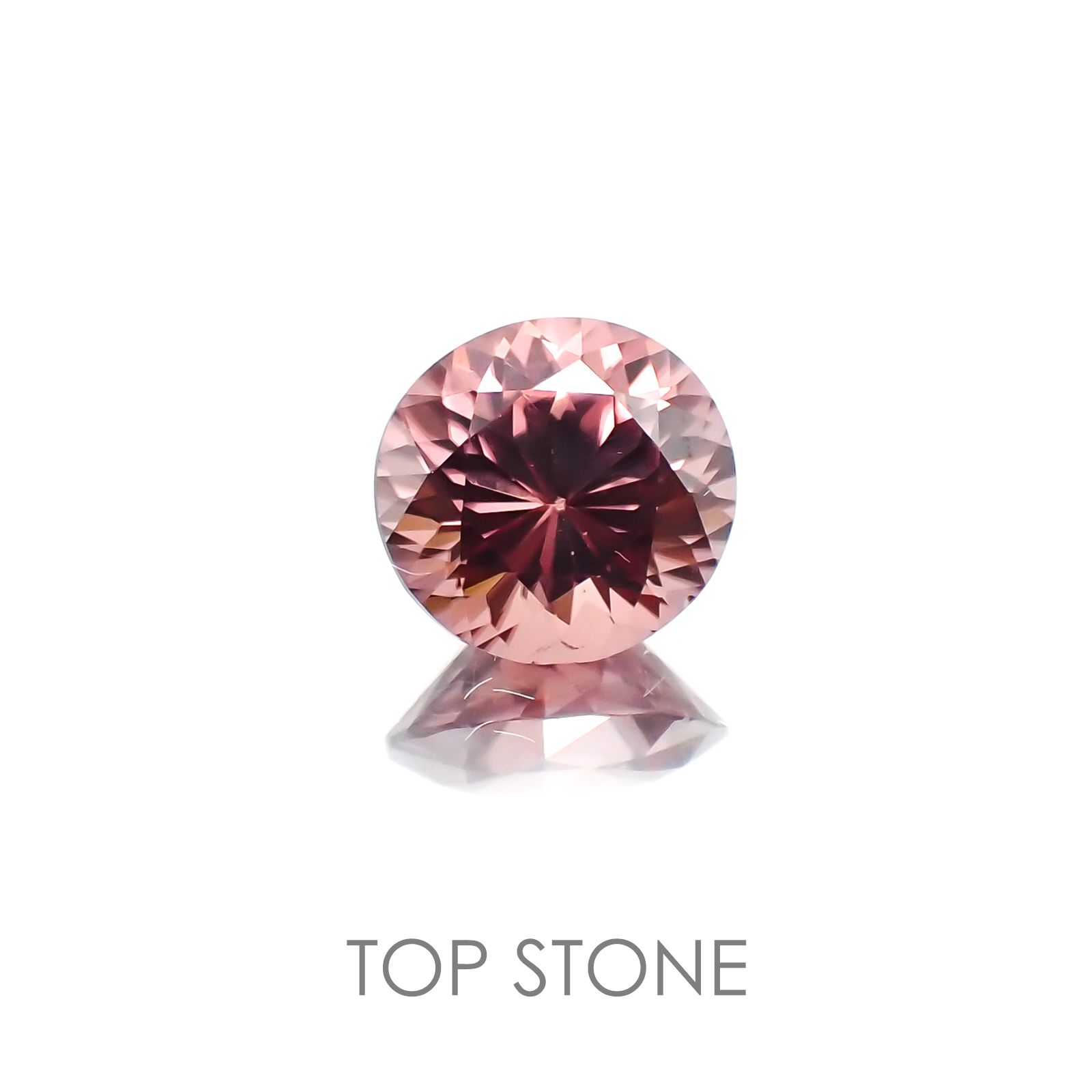 ピンクジルコン スリランカ,カンボジア産 ルース 2.08ct[21018064]7.4×7.4mm前後