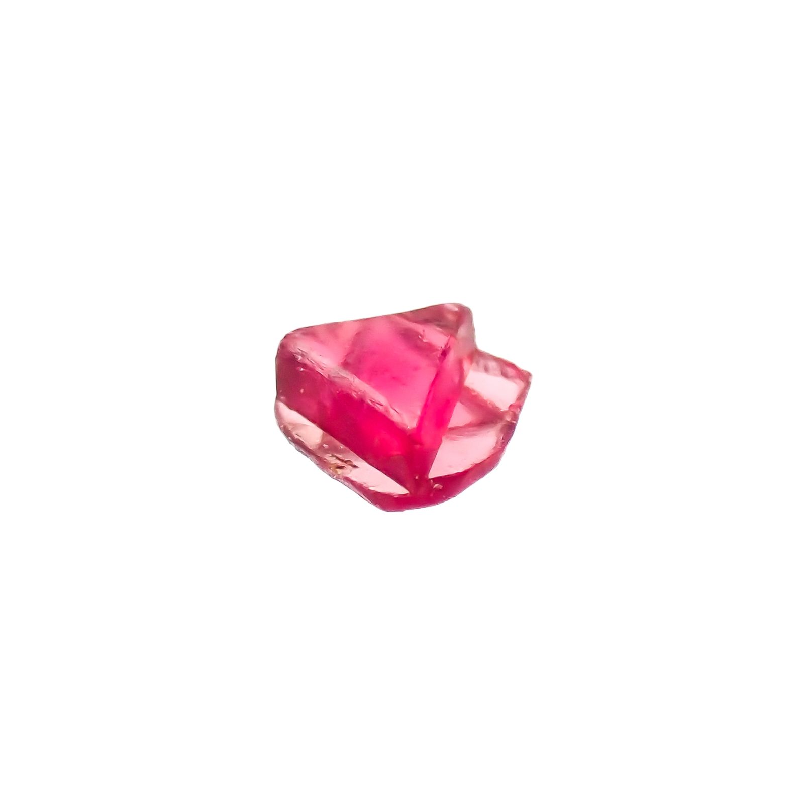 ツインクリスタルスピネル(スピネル式双晶）原石 ビルマ産 0.062ct[231124057]2.7x2.8mm前後