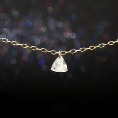 ◇La terre(ラ・テール)◇K18ダイヤモンドチャーム TTLC/SI (宝石名ダイアモンド) 0.127ct 識別済[220115351]3.1x3.2mm前後